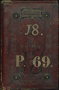 Medici binding. Firenze, Biblioteca Medicea Laurenziana, Plut. 69.18 (front cover)