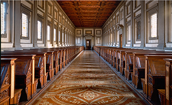 View of Michelangelo's Library